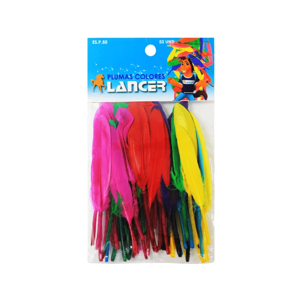 PLUMILLAS COLORES SURTIDAS LANCER X 50 UND