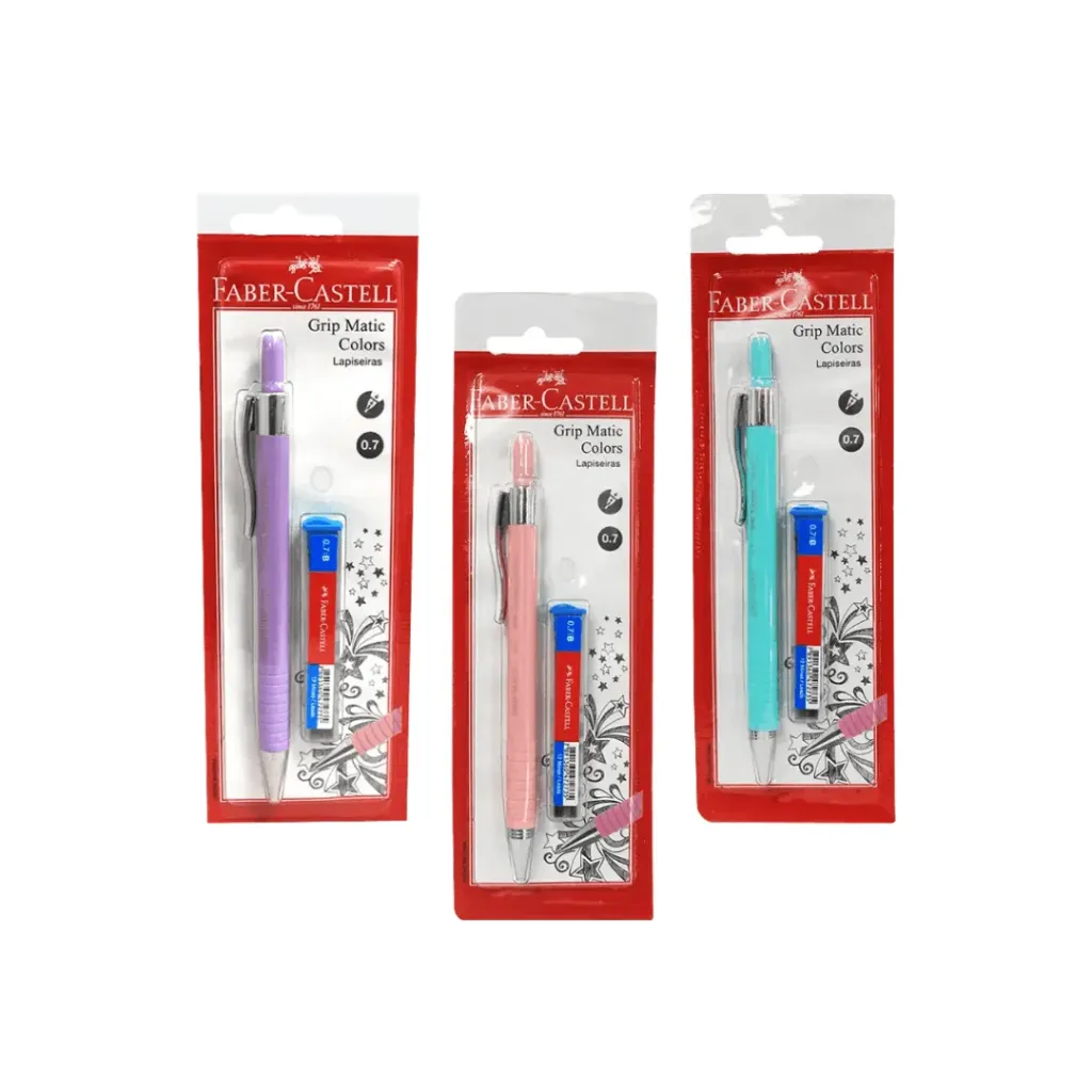 PORTAMINAS FABER GRIP MATIC 0.7MM +TBO MINA 0.7MM X 1 UND-SM/07GMC