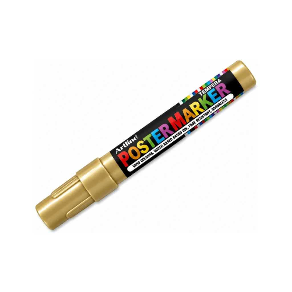 MARCADOR POSTER MARKER 4MM DORADO