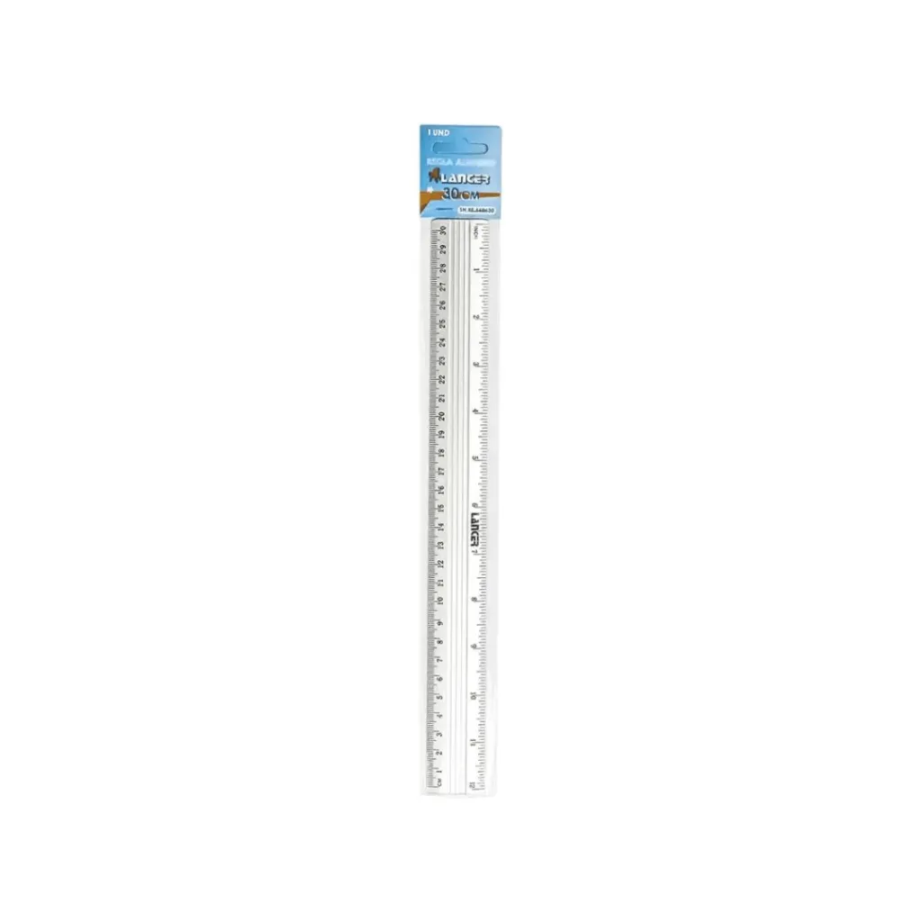 REGLA ALUMINIO 30 CM LANCER