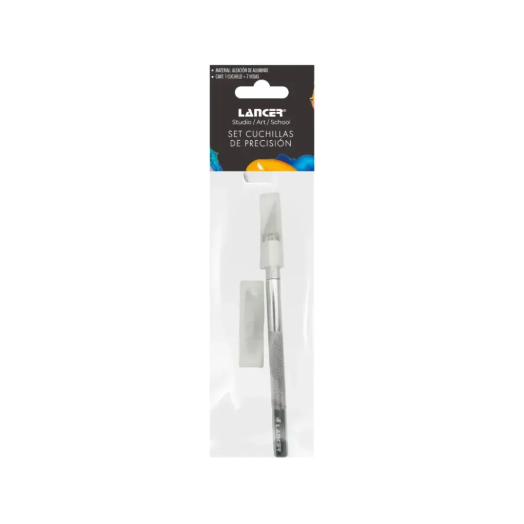 SET DE CUCHILLAS DE PRESICION 145X8MM HOJAS INTERCAMBIABLES X 8 PCS
