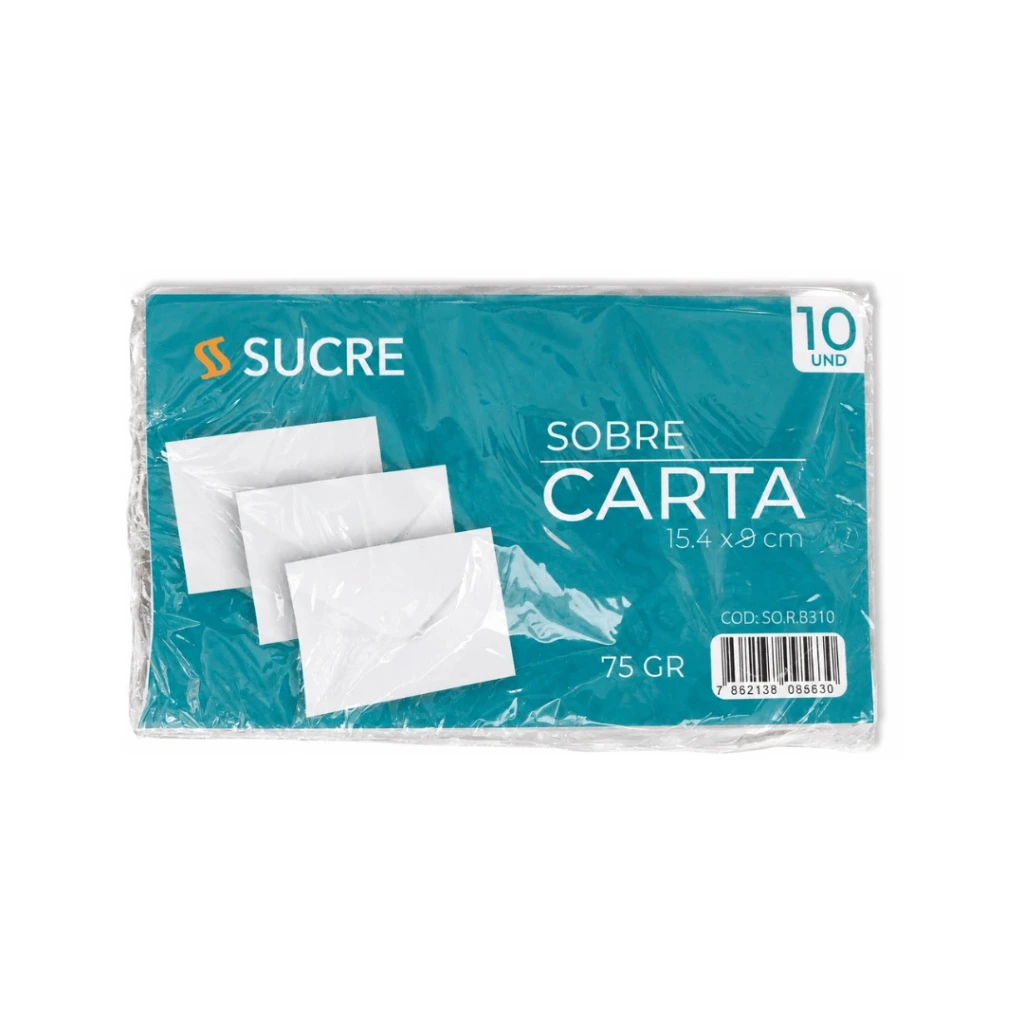 SOBRES BOND 75 GR CARTA X10 UND