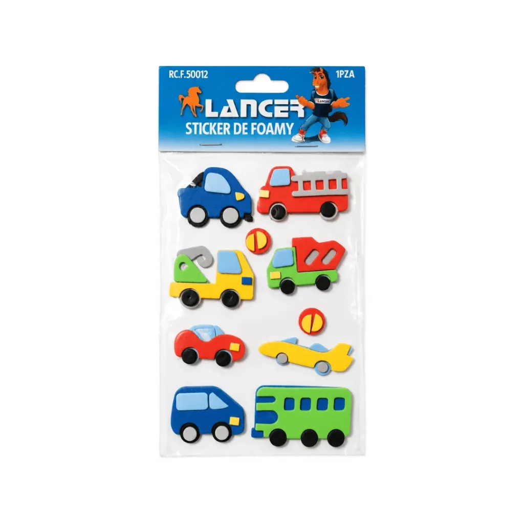 STICKER FOAMY CARROS