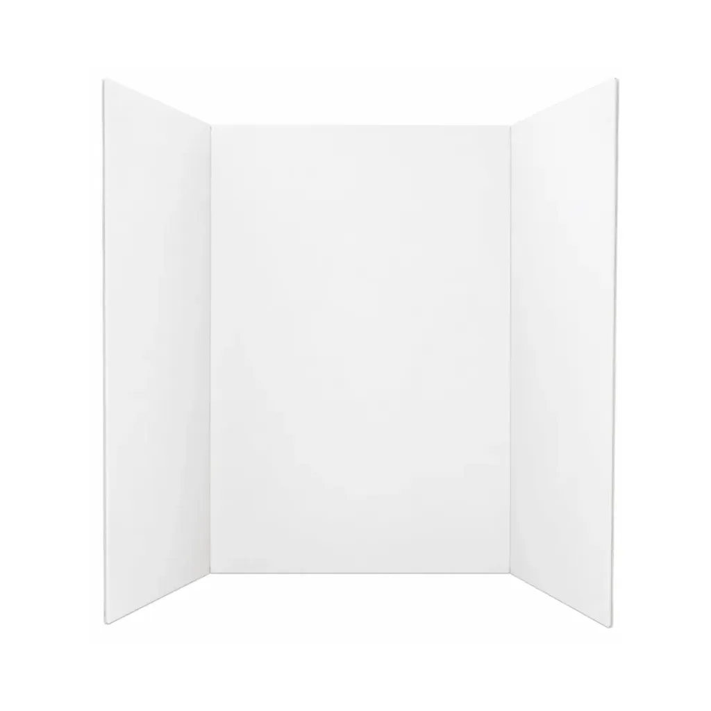 TABLERO DE FOAMY TRIPLE PLEGADO 5.0MM 70X100CM- BLANCO (CARTÓN PLUMA)