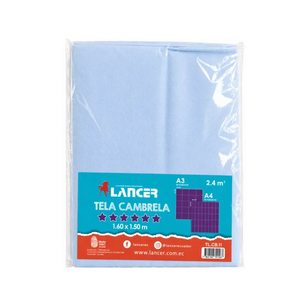 TELA CAMBRELA 160X150CM CELESTE