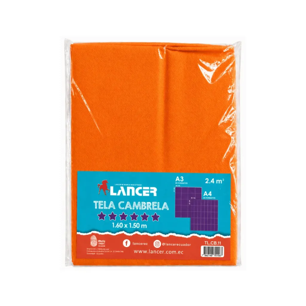 TELA CAMBRELA 160X150CM NARANJA