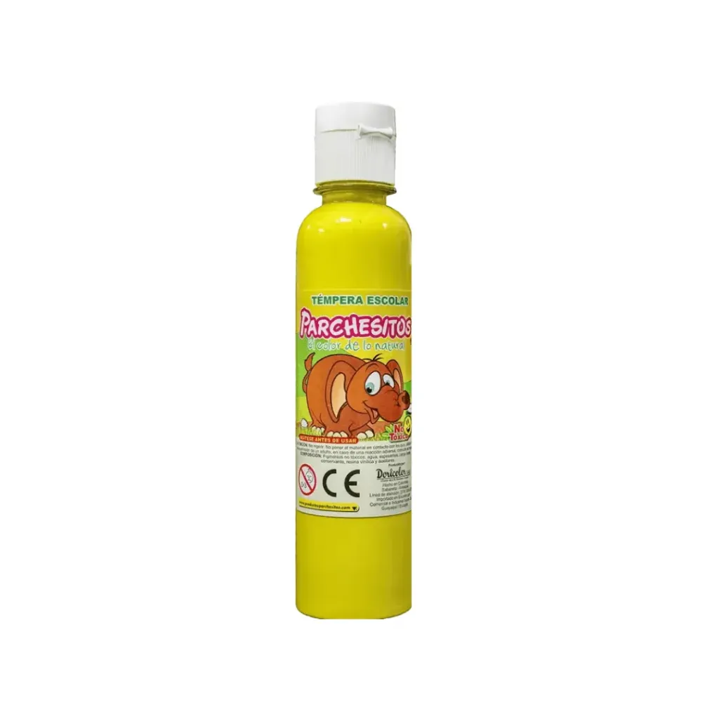 TEMPERA PARCHESITOS 250ML-AMARILLA