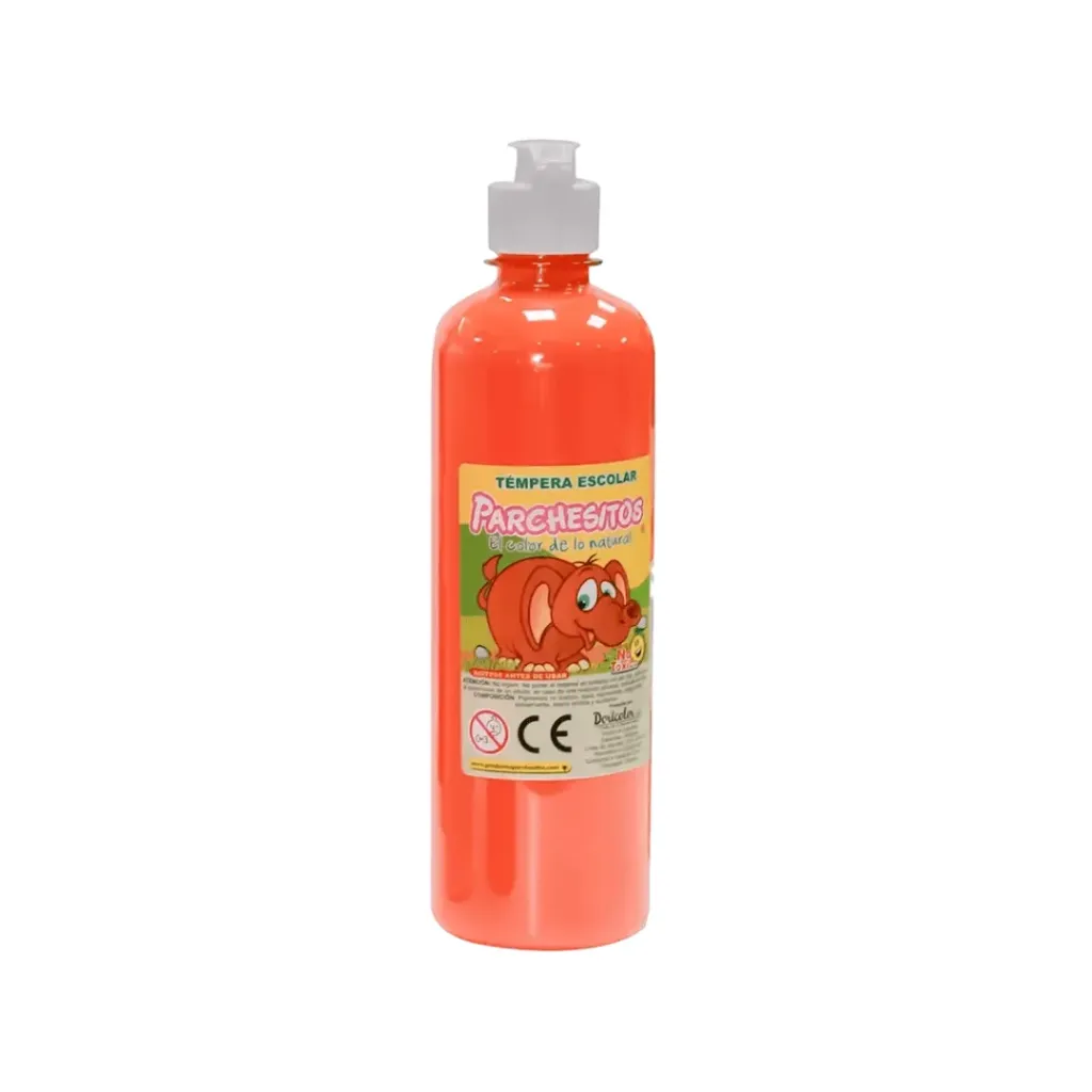 TEMPERA PARCHESITOS 500CC NARANJA