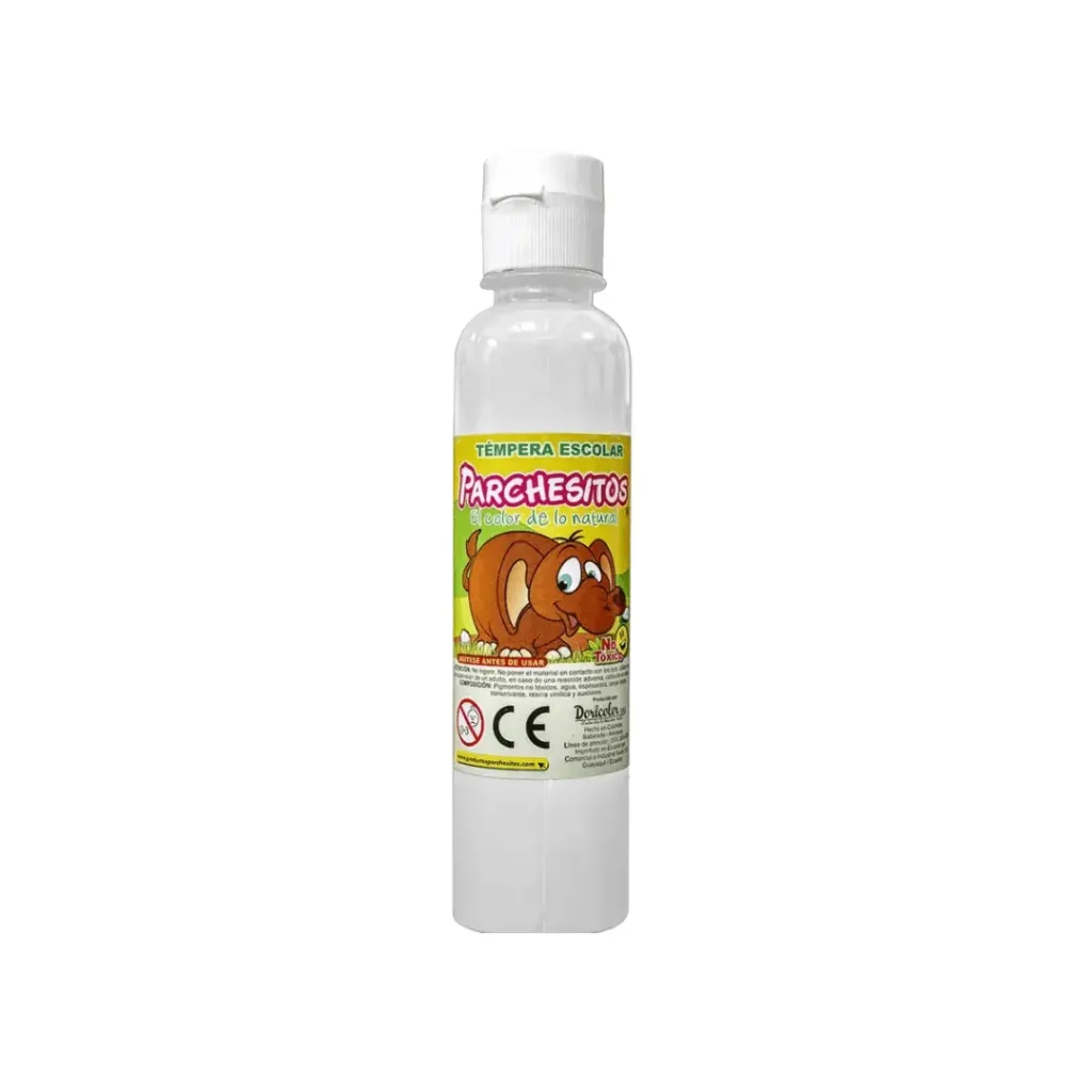 TEMPERA PARCHESITOS BLANCO 250CC