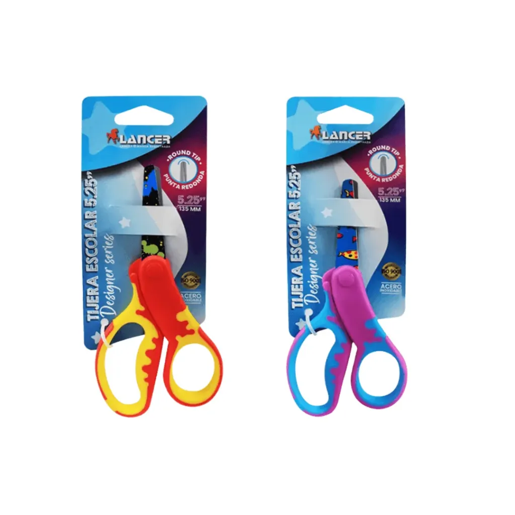 TIJERA ESCOLAR CONFORT 5.25 PULG. (TRY-ME CARD)