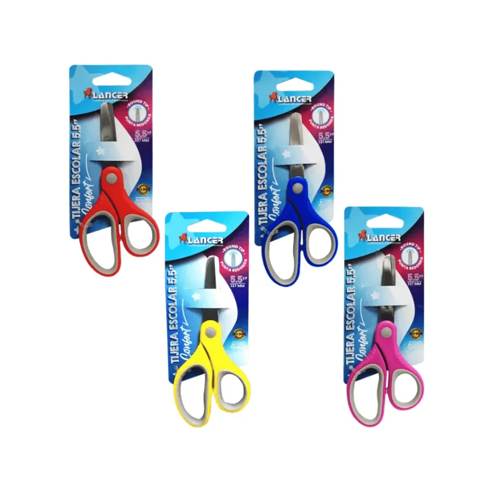 TIJERA ESCOLAR CONFORT 5.5 PULG (TRY-ME CARD)