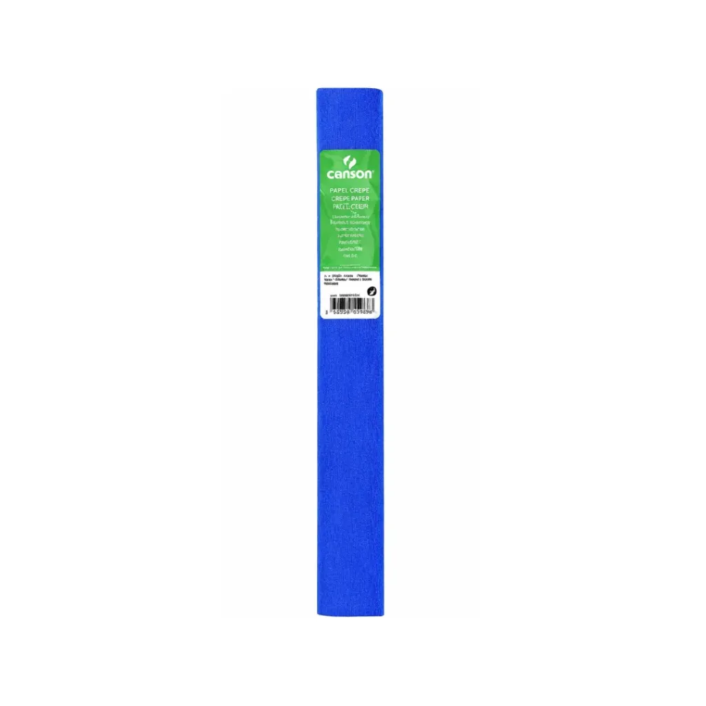 PAPEL CREPÉ AZUL ELÉCTRICO PLG 0.5 X 2.5M 48GRS - CANSON