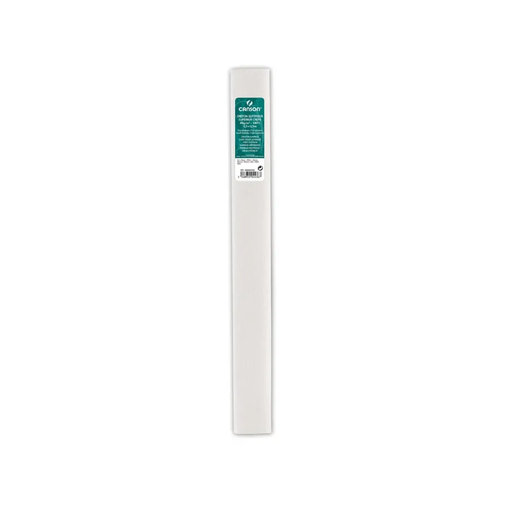 PAPEL CREPÉ BLANCO PLG 0.5 X 2.5M 48GRS - CANSON