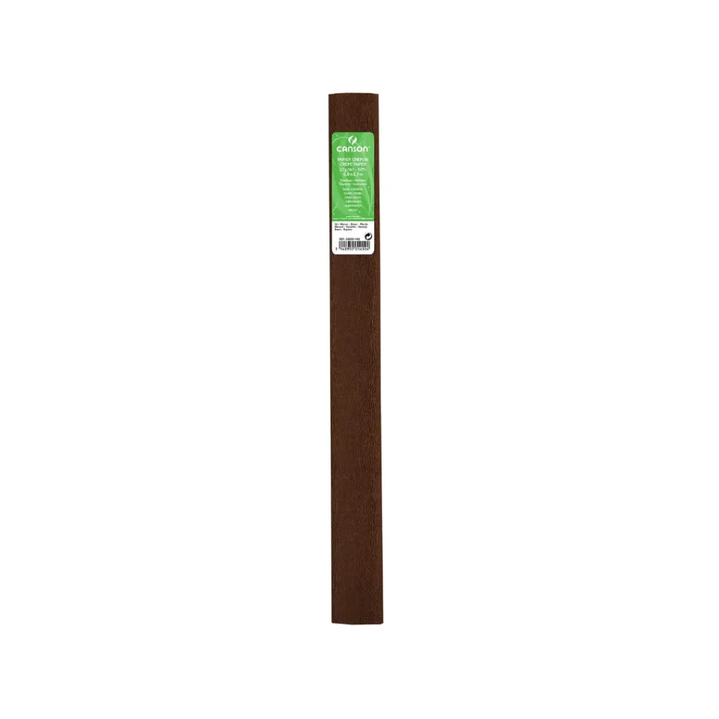 PAPEL CREPÉ CAFÉ PLG 0.5 X 2.5M 48GRS - CANSON