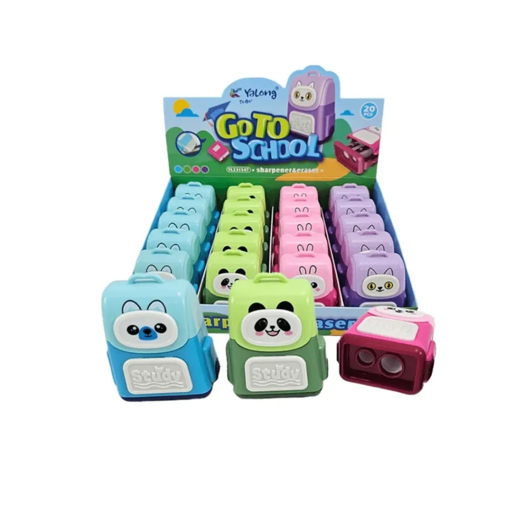 SACAPUNTA MOCHILA 2 SERV CON DEPÓSITO + BORRADOR YL231547 YALONG