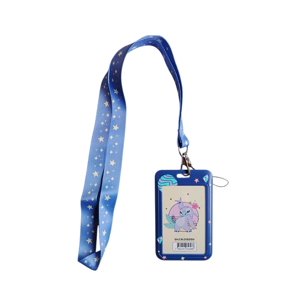 PORTA CREDENCIAL CON CORDON VERTICAL- 6.8X11CM STITCH