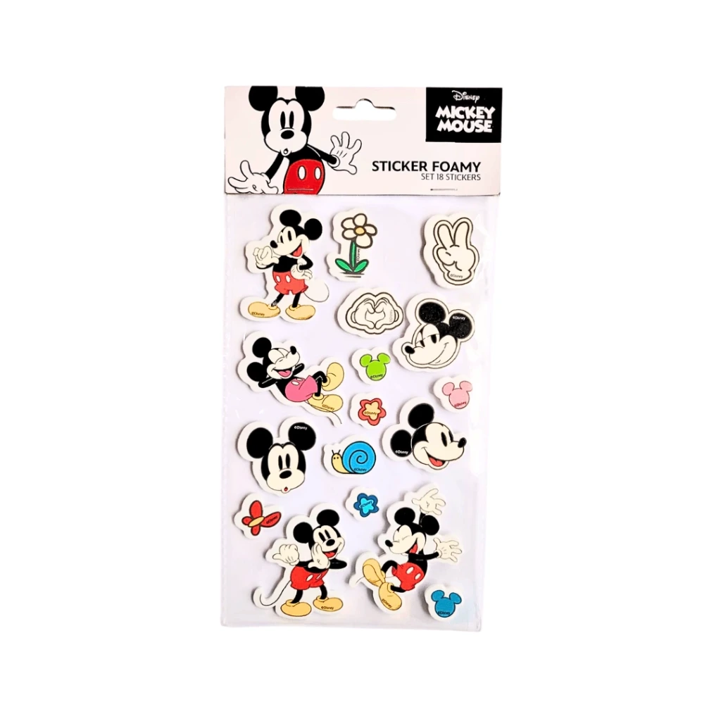 STICKER FOAMY MICKEY - 18 STICKERS