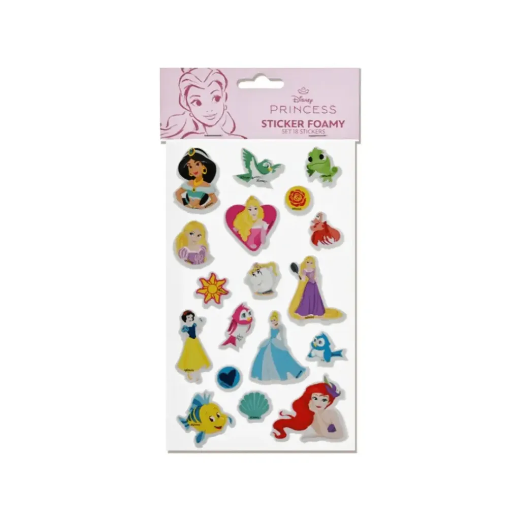 STICKER FOAMY PRINCESAS-18 STICKERS