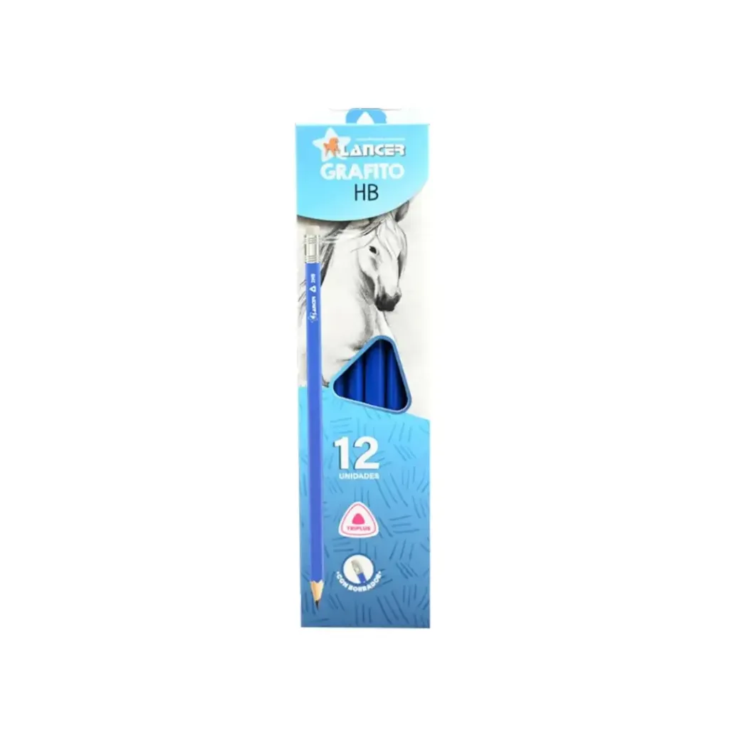 LÁPIZ GRAFITO HB AZUL TRIANGULAR - 2.2MM