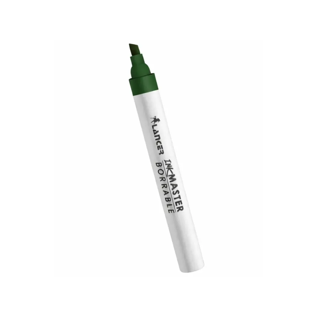 MARCADOR PIZARRA LANCER PUNTA BISEL VERDE