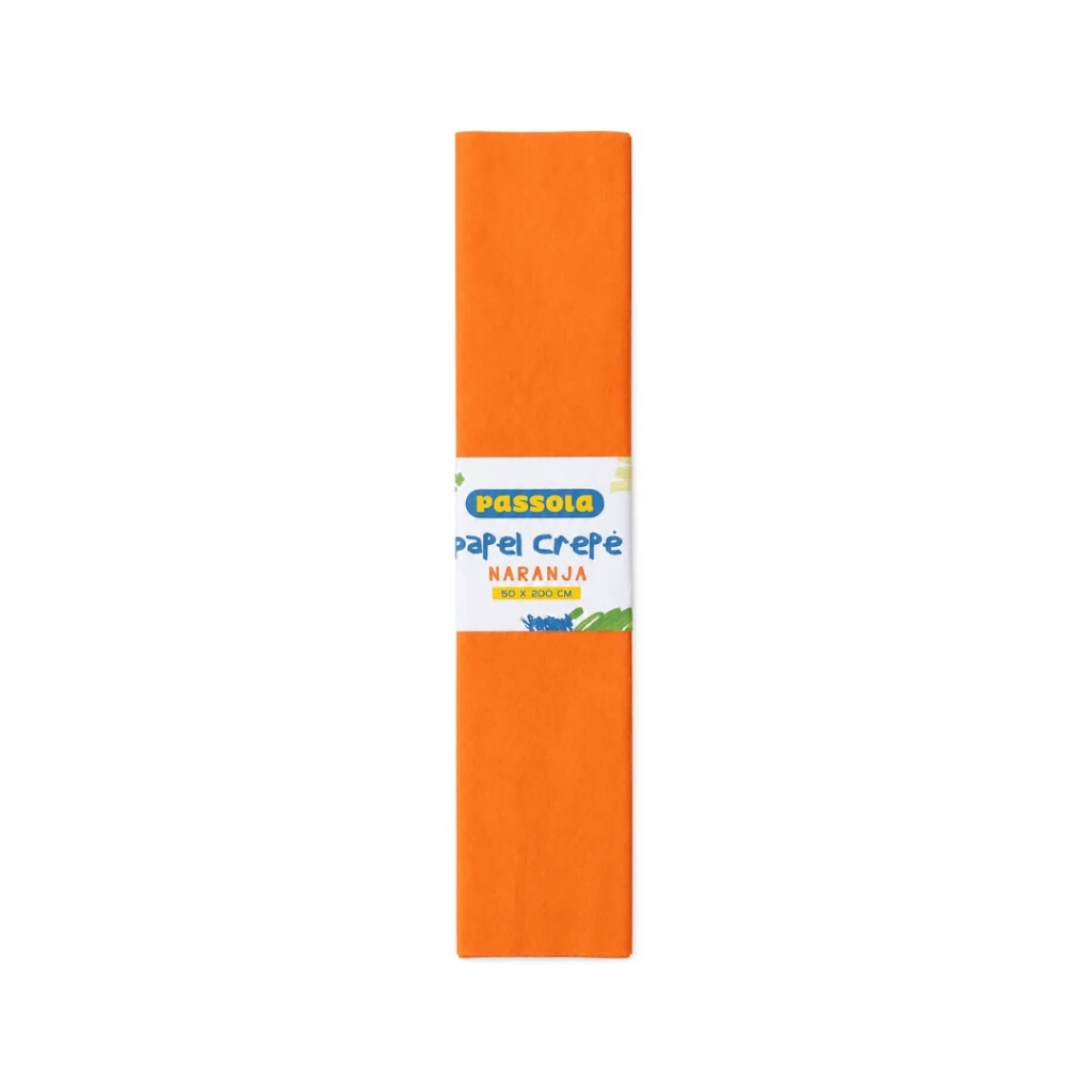 PAPEL CREPÉ PASSOLA 50X200CM NARANJA